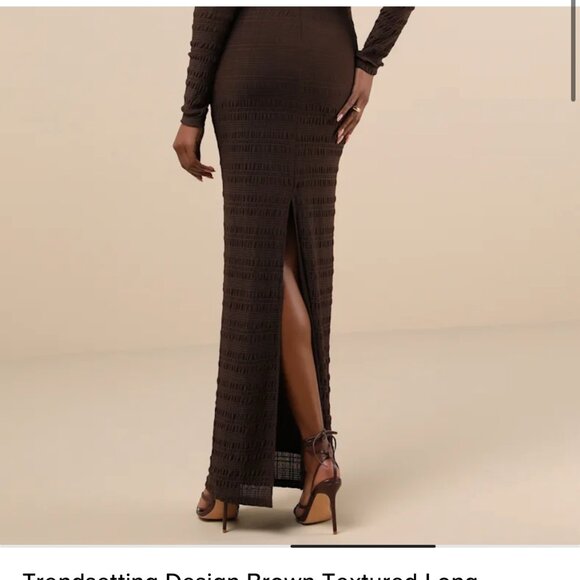 NWT Dark Brown Lulus Dress - Picture 4 of 6